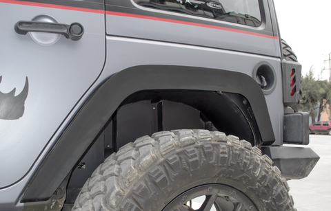 Go Rhino 07-18 Jeep Wrangler JK/JKU Rear Fender Liners - 702002T