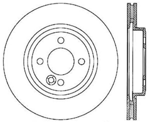 StopTech Drilled Sport Brake Rotor - 128.34067R