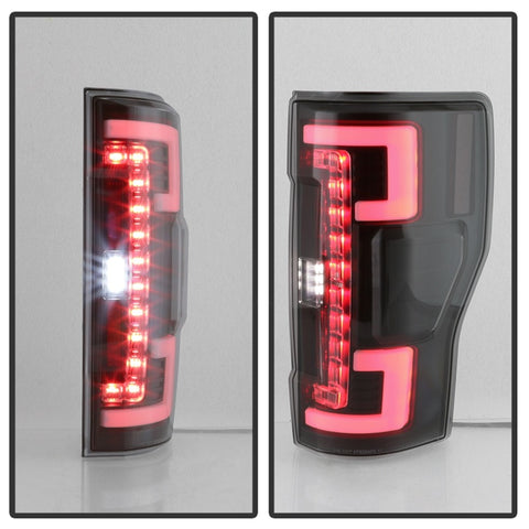 Spyder 17-18 Ford F-250 Super Duty (Excl LED Models) LED Tail Lights - Blk Smk (ALT-YD-FS17-LED-BSM) - 5085597