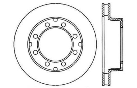 StopTech Slotted & Drilled Sport Brake Rotor - 127.65012R