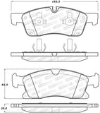 StopTech Street Brake Pads - Front - 308.16290