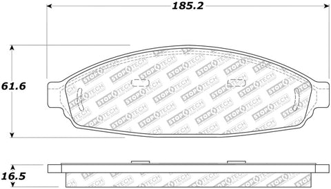 StopTech Street Select Brake Pads - Front - 305.09310