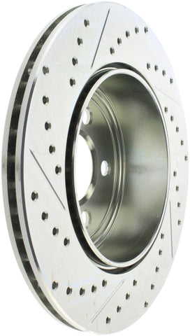 StopTech Select Sport 2011-2012 Dodge Challenger RT Drilled and Slotted Rear Left Brake Rotor - 227.63062L