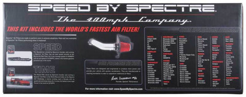 Spectre 04-08 Ford F150 V8-5.4L F/I Air Intake Kit - Clear Anodized w/Red Filter - 9925