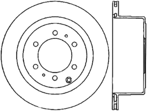 StopTech Slotted Cryo Sport Brake Rotor 93-97 Toyota Land Cruiser Right Rear - 126.44094CSR