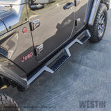 Westin 18-20 Jeep Wrangler JL Unlimited 4DR HDX Drop Nerf Step Bars - Textured Black - 56-14065