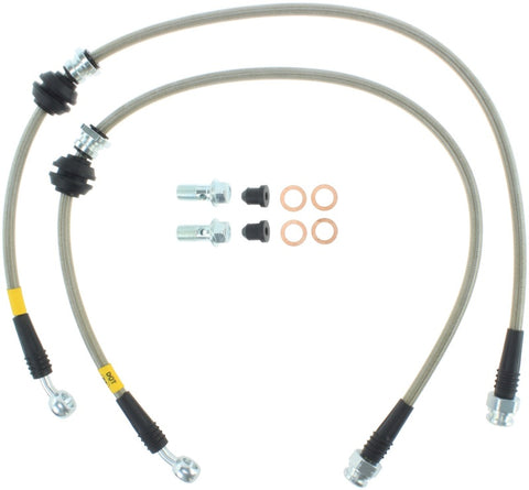 StopTech 08-10 Mitsubishi Lancer Stainless Steel Front Brake Lines - 950.46008