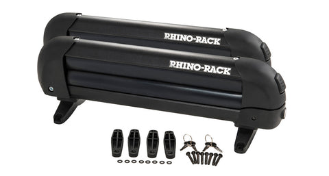 Rhino-Rack Universal Ski/Snowboard Carrier - Fits 3 Pairs of Skis or 2 Snowboards - Black - 573