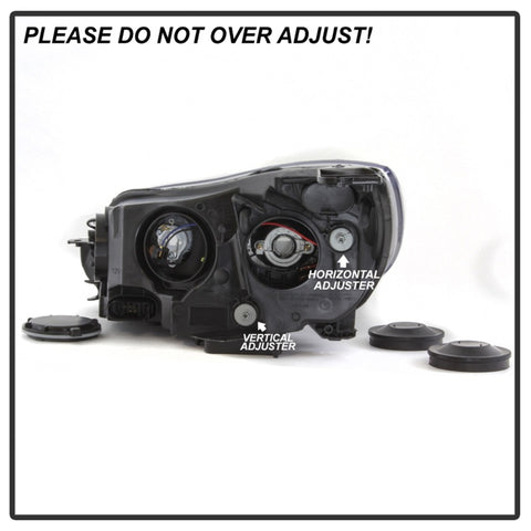 xTune 12-14 Ford Focus Projector Halogen Headlights - Black (PRO-JH-FFO12-AM-BK) - 9042171