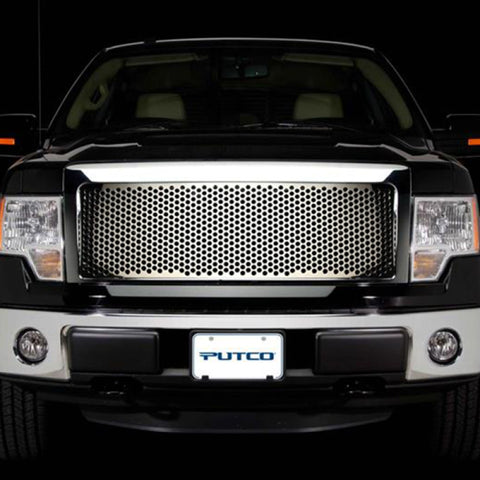 Putco 09-12 Ford F-150 (Bar Style) - Punch Grille Insert - Cut to Fit Design Designer FX Grilles - 64420