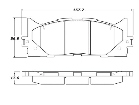 StopTech Street Touring 16-17 Toyota Camry Front Brake Pads - 308.12930