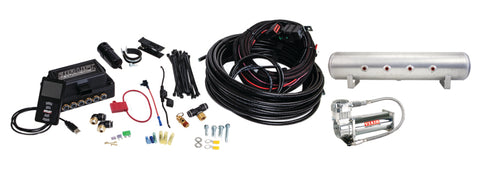 Air Lift Performance 3P (1/4 Air Line 4 Gal 7-Port  Raw Aluminum Tank VIAIR 444C Comp) - 27684