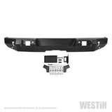 Westin 18-19 Jeep Wrangler JL WJ2 Rear Bumper w/  Sensors (Excl. Wrangler JK) - Textured Black - 59-82045