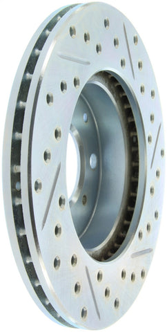 StopTech Select Sport 96-00 Honda Civic DX/HX Coupe Slotted and Drilled Right Front Rotor - 227.40023R