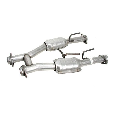 BBK 79-93 Mustang 5.0 Short Mid H Pipe With Catalytic Converters 2-1/2 For BBK Long Tube Headers - 1509