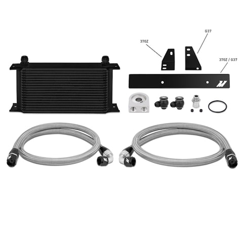 Mishimoto 09+ Nissan 370Z / 08+ Infiniti G37 (Coupe Only) Oil Cooler Kit - Black - MMOC-370Z-09BK