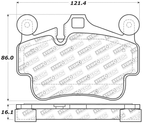 StopTech Performance 09-10 Porsche Boxster / 08-10 Boxster S/Cayman / 05-08 911 Front Brake Pads - 309.11350