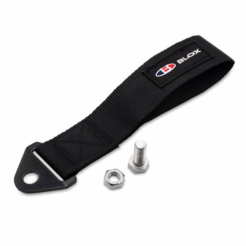 BLOX Racing Universal Tow Strap With BLOX Logo - Black - BXAP-00034-BK