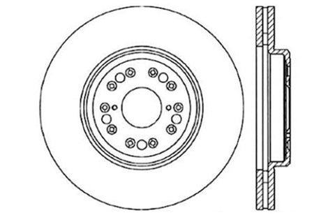 StopTech Drilled Sport Brake Rotor - 128.44107L