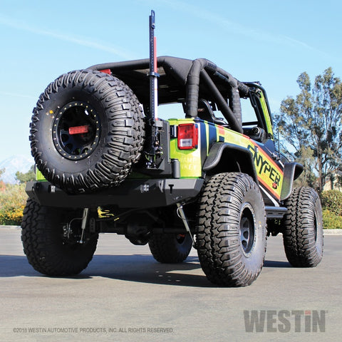 Westin 07-18 Jeep Wrangler JK WJ2 Rear Bumper - Textured Black - 59-82005