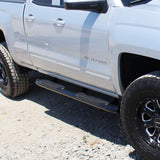 Westin 2014-2018 Chevrolet/GMC Silverado Sierra 1500 Dbl Cab PRO TRAXX 4 Oval Nerf Step Bars - Black - 21-23715