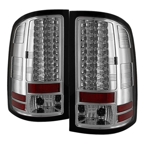 Spyder GMC Sierra 07-13 (Not fit 3500 Dually 4 Rear Wheels)LED Tail Lights Chrome ALT-YD-GS07-LED-C - 5014931