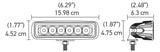 Hella Value Fit Mini Flush Mount 7.7in - 18W White Housing Flood Beam LED Light Bar - 357203051