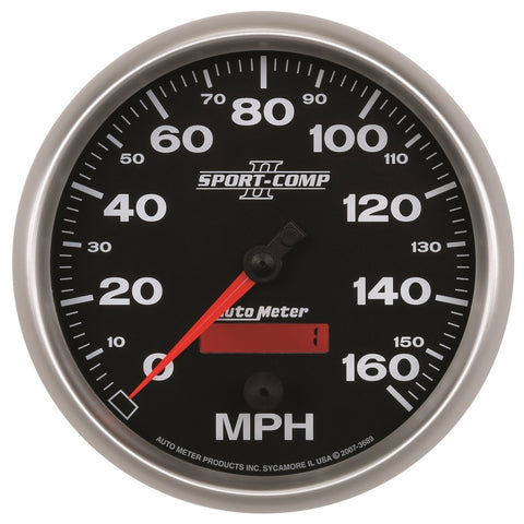 Autometer Sport-Comp II 5 inch 0-160MPH Electronic Programmable Speedometer - 3689