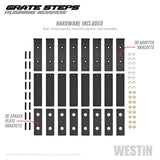 Westin Grate Steps Running Boards 90 in - Textured Black - 27-74745