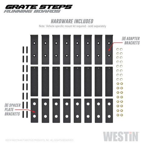 Westin Grate Steps Running Boards 90 in - Textured Black - 27-74745