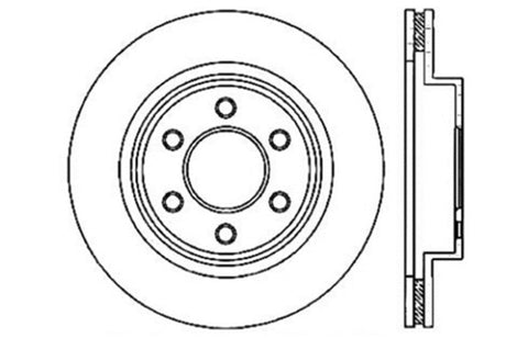 StopTech Drilled Sport Brake Rotor - 128.63055R