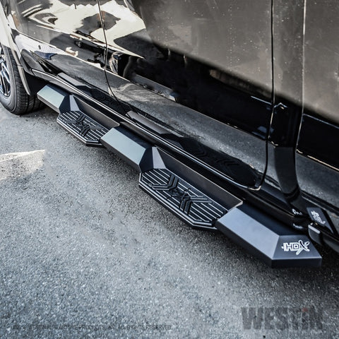 Westin 19-22 Chevrolet Silverado 1500 DC HDX Xtreme Nerf Step Bars - Tex. Blk - 56-24125