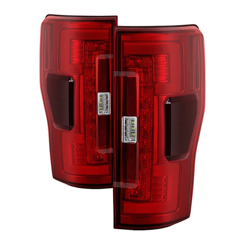 Spyder 17-18 Ford F-250 SD (w/Blind Spot Sens) LED Only Tail Lights - Red Clr (ALT-YD-FS17BS-LED-RC) - 5085634