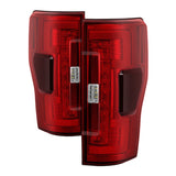 Spyder 17-18 Ford F-250 SD (w/Blind Spot Sensor) LED Tail Lights - Red Clr (ALT-YD-FS17BS-LED-RC) - 5085634