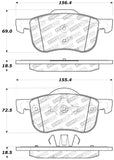 StopTech Performance 01-09 Volvo S60 / 99-06 S80 / 01-07 V70/V70R Front Brake Pads - 309.07940