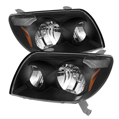 Xtune Toyota 4Runner 03-05 Crystal Headlights Black HD-JH-T4R03-AM-BK - 9023583