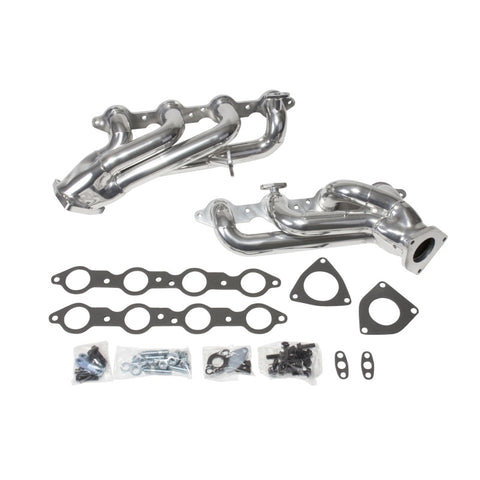 BBK 99-04 GM Truck SUV 4.8 5.3 Shorty Tuned Length Exhaust Headers - 1-3/4 Silver Ceramic - 40050