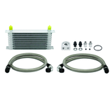 Mishimoto Universal 10 Row Oil Cooler Kit (Metal Braided Lines) - MMOC-U