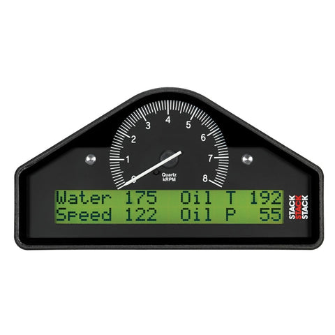 Autometer Stack Race Display Pre-Configured 0-8K RPM (PSI/DEG.F/MPH) - ST8100-A