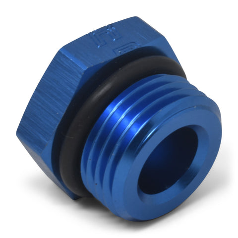 Russell Performance -12 AN Straight Thread Plug (Blue) - 660300