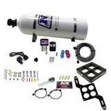 Nitrous Express Single Entry Crossbar RNC .178 4500 Flange Nitrous Kit (250-650HP) w/15lb Bottle - 63970-15