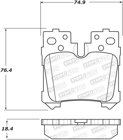 StopTech Street Brake Pads - 308.12830