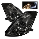 Spyder Nissan 350Z 03-05 Projector Headlights Halogen Model Only - DRL Smoke PRO-YD-N350Z02-DRL-SM - 5064752