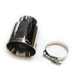 JBA 3in x 4in x 5-3/4in Double Wall Polished Chrome Tip - Clamp On - 12-08258