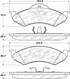 StopTech Street Brake Pads - 308.08200