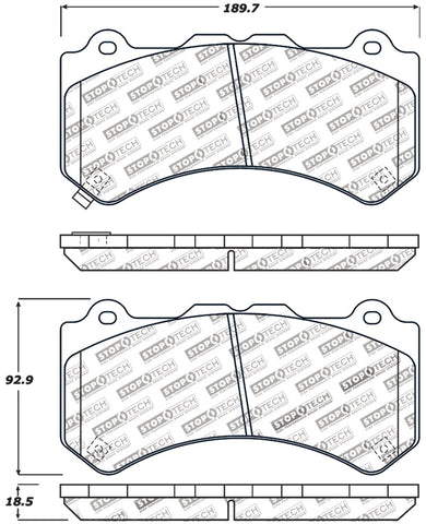 StopTech Performance Brake Pads - 309.13820