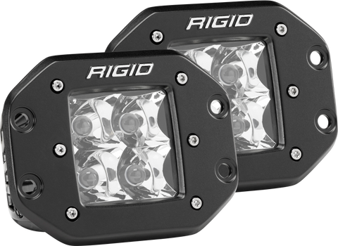 Rigid Industries Dually - Flush Mount - Spot - Set of 2 - 212213