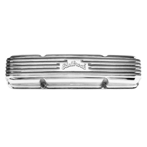 Edelbrock Valve Cover Classic Series Chevrolet 1959-1986 262-400 CI V8 Polshed - 4145