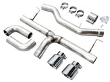 AWE 19-23 BMW 330i / 21-23 BMW 430i Base G2X Track Edition Axle Back Exhaust - Chrome Silver - 3020-32429