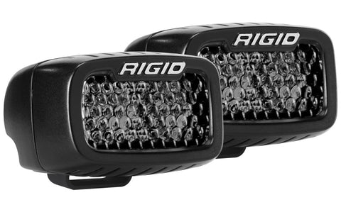 Rigid Industries SR-M Series PRO Midnight Edition - Spot - Diffused - Pair - 902513BLK